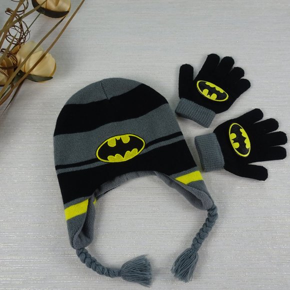 Batman Other - Batman Youth Kids Beanie Hat & Glove Set